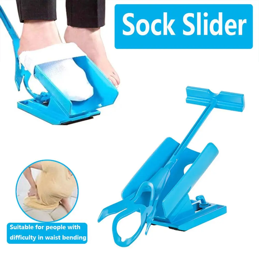 Sock Slider Aid Blue Helper Kit Helps Put Socks On Off No Bending Shoe Horn Suitable For Socks Foot Brace Support
Sock Slider Aid Blue Helper Kit Helps Put Socks On Off No Bending Shoe Horn Suitable For Socks Foot Brace Support