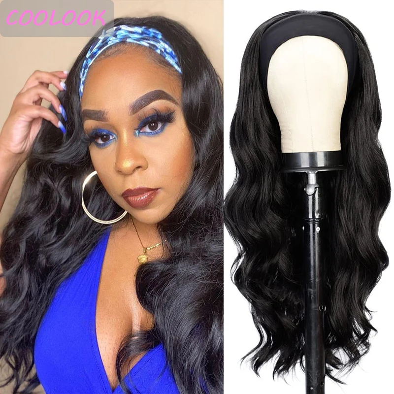 Natural Black Body Wave Wigs with Turban 26'' Long Wavy Headband Wigs for Afro Women Synthetic False Hair Water Wave Cosplay Wig
Natural Black Body Wave Wigs with Turban 26'' Long Wavy Headband Wigs for Afro Women Synthetic False Hair Water Wave Cosplay Wig