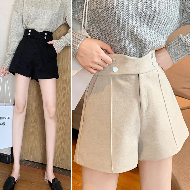 Fashion Women Shorts Elastic Woolen Pant Female Casual Harem Pants Spring Winter Wool Short Pants
Fashion Women Shorts Elastic Woolen Pant Female Casual Harem Pants Spring Winter Wool Short Pants