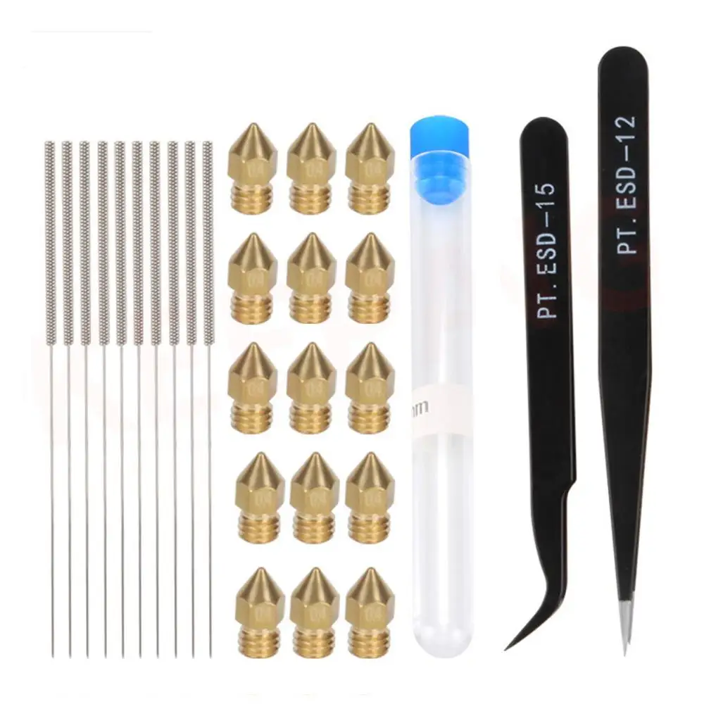 HIgh Quality 29PCS / 3D Printer Tool Nozzle Cleaner Bendable Drill Cleaner Stainless Steel Needle Super Tough Workpiece
HIgh Quality 29PCS / 3D Printer Tool Nozzle Cleaner Bendable Drill Cleaner Stainless Steel Needle Super Tough Workpiece
