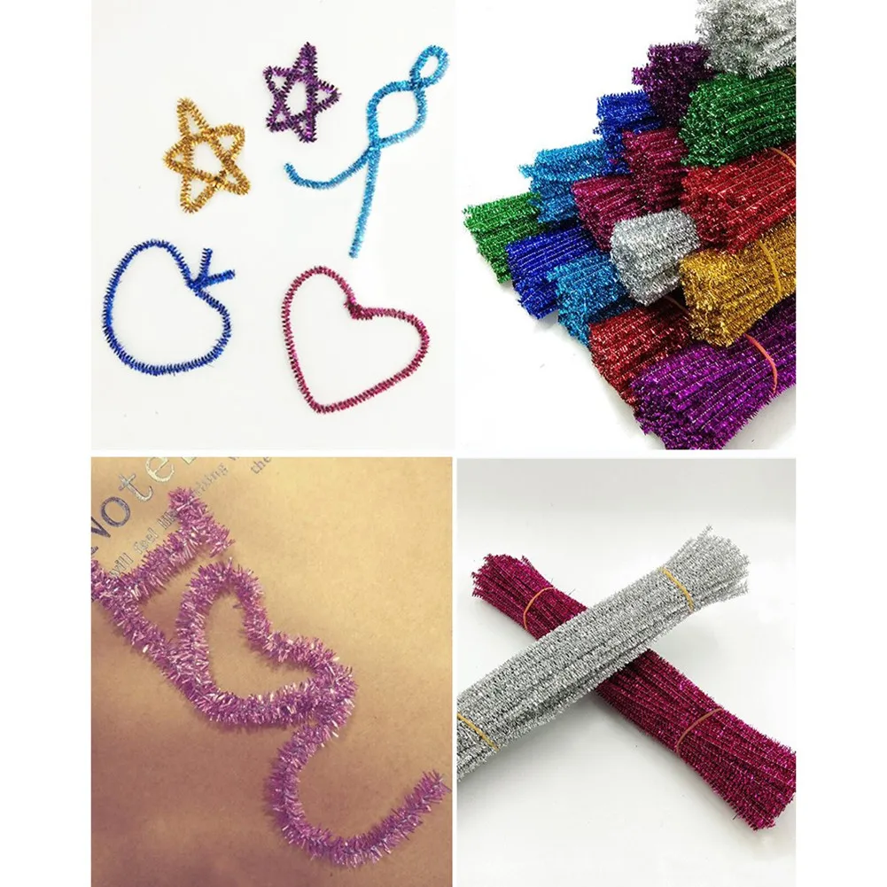100pcs Kids Creative Glitter Plush DIY Shingled Chenille Sticks Chenille Stem Pipe Cleaner Stem Craft Educational Toy Accessoriy
100pcs Kids Creative Glitter Plush DIY Shingled Chenille Sticks Chenille Stem Pipe Cleaner Stem Craft Educational Toy Accessoriy