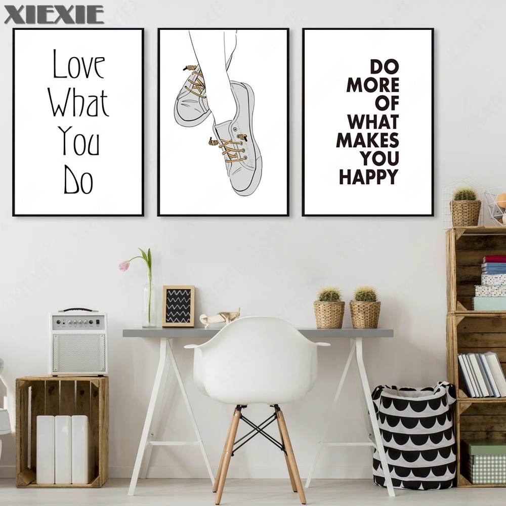 Nordic English Shoes "love What You Do" Decorative Canvas Painting Shop Decoration Hotel Wall Art Posters and Prints Decoration
Nordic English Shoes "love What You Do" Decorative Canvas Painting Shop Decoration Hotel Wall Art Posters and Prints Decoration