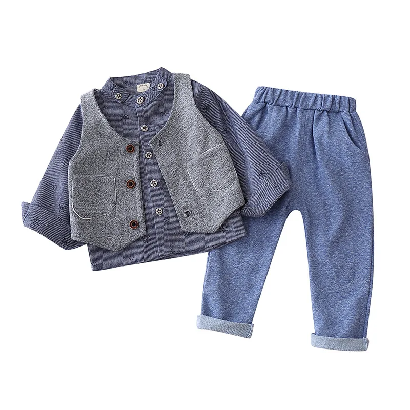 Boy's clothes 2020 new autumn clothes casual boy suit (shirt + vest jacket + pants) 3-piece suit 1-4 years old Children suit
Boy's clothes 2020 new autumn clothes casual boy suit (shirt + vest jacket + pants) 3-piece suit 1-4 years old Children suit