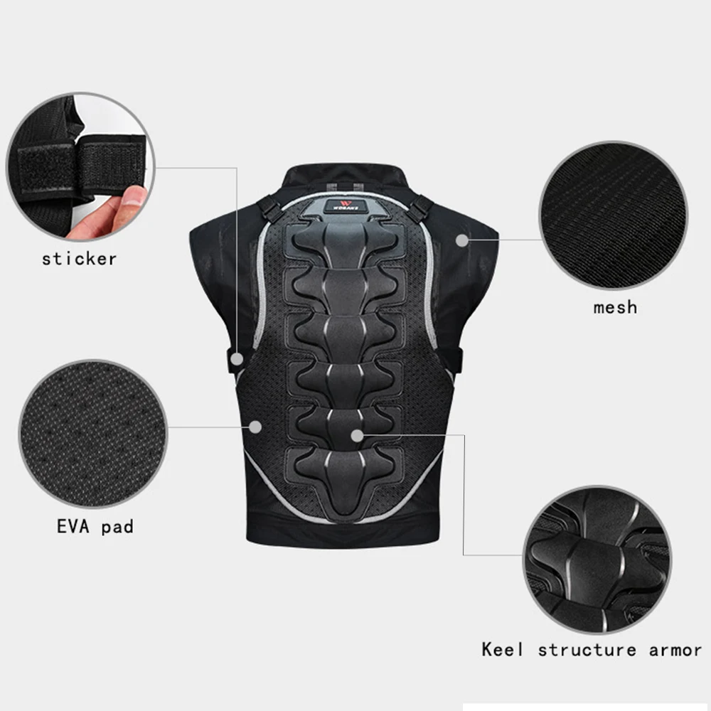 Sleeveless Back Support Protective Vest EVA Pad Snowboarding Skiing Sports Safety Jackets Protection Cycling Windbreaker
Sleeveless Back Support Protective Vest EVA Pad Snowboarding Skiing Sports Safety Jackets Protection Cycling Windbreaker