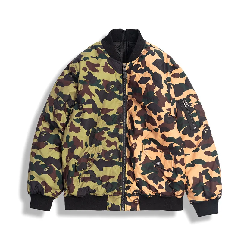 2021 New Men's Fashion Japanese Tide Brand Shark Head Camouflage Cotton Jacket Winter Hip Hop Casual Men Jacket
2021 New Men's Fashion Japanese Tide Brand Shark Head Camouflage Cotton Jacket Winter Hip Hop Casual Men Jacket