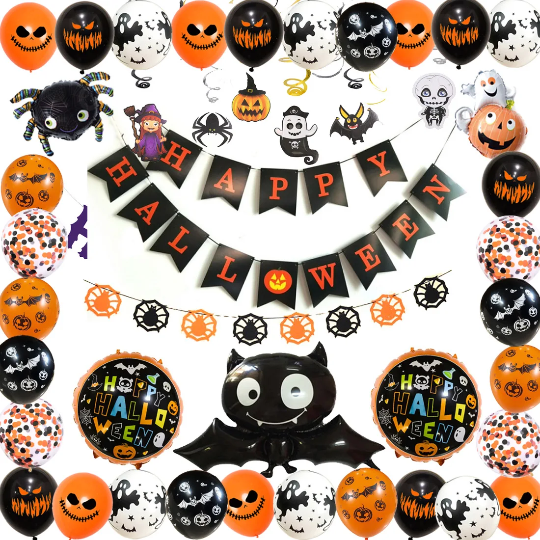 Halloween Decorations Balloons Halloween Pumpkin Ghost Latex Foil Balloons Inflatable Toys Bat Halloween Party Supplies Decor
Halloween Decorations Balloons Halloween Pumpkin Ghost Latex Foil Balloons Inflatable Toys Bat Halloween Party Supplies Decor