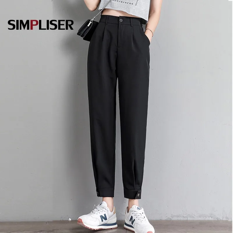 Women Suit Pants 2020 Grey Black Office Work Wear Trousers Ankle Length Female High Waisted Harem Pants Plus Size 3XL
Women Suit Pants 2020 Grey Black Office Work Wear Trousers Ankle Length Female High Waisted Harem Pants Plus Size 3XL