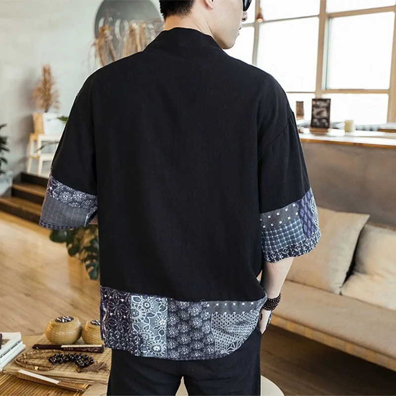 Japanese Kimono Men Cardigan Streetwear Yukata Male Shirt Haori Mens Kimono Shirt Traditional Japanese Samurai Clothing 4XL 5XL
Japanese Kimono Men Cardigan Streetwear Yukata Male Shirt Haori Mens Kimono Shirt Traditional Japanese Samurai Clothing 4XL 5XL