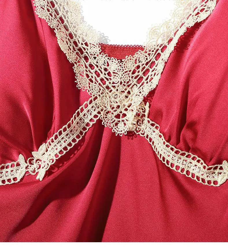 5PCS Sleepwear Women Pajamas Set Faux Silk Nightwear Pyjama Pour Femme Sexy Kimono Bathrobe Gown PJS Trouser Suits With Lace
5PCS Sleepwear Women Pajamas Set Faux Silk Nightwear Pyjama Pour Femme Sexy Kimono Bathrobe Gown PJS Trouser Suits With Lace