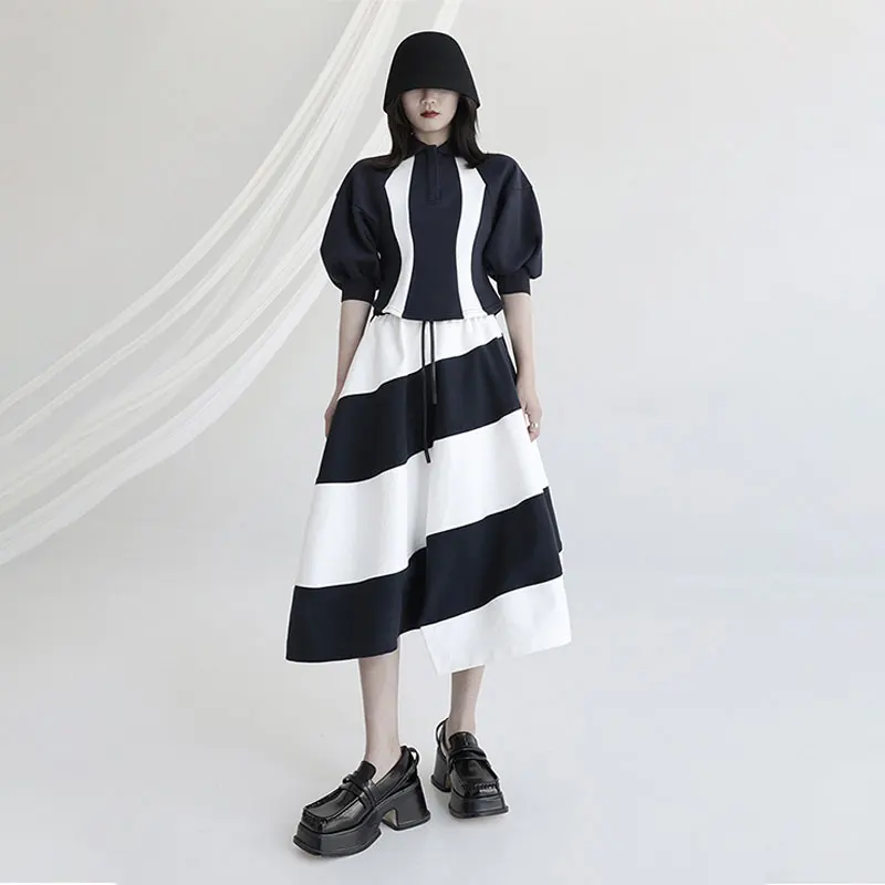 XITAO Striped Skirt Fashion New Women Drawstring Elastic Waist 2021 Summer Patchwork Small Fresh Casual Style Skirt CLL1507
XITAO Striped Skirt Fashion New Women Drawstring Elastic Waist 2021 Summer Patchwork Small Fresh Casual Style Skirt CLL1507