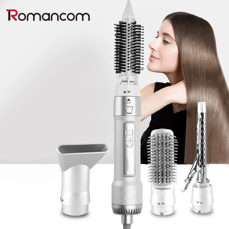 4 in1 Hair Dryer Brush Electric Hairdressing Tools Blower Negative Ion Hairdryer Rotating Hot Air Comb Curler Styler Blow Drier
4 in1 Hair Dryer Brush Electric Hairdressing Tools Blower Negative Ion Hairdryer Rotating Hot Air Comb Curler Styler Blow Drier