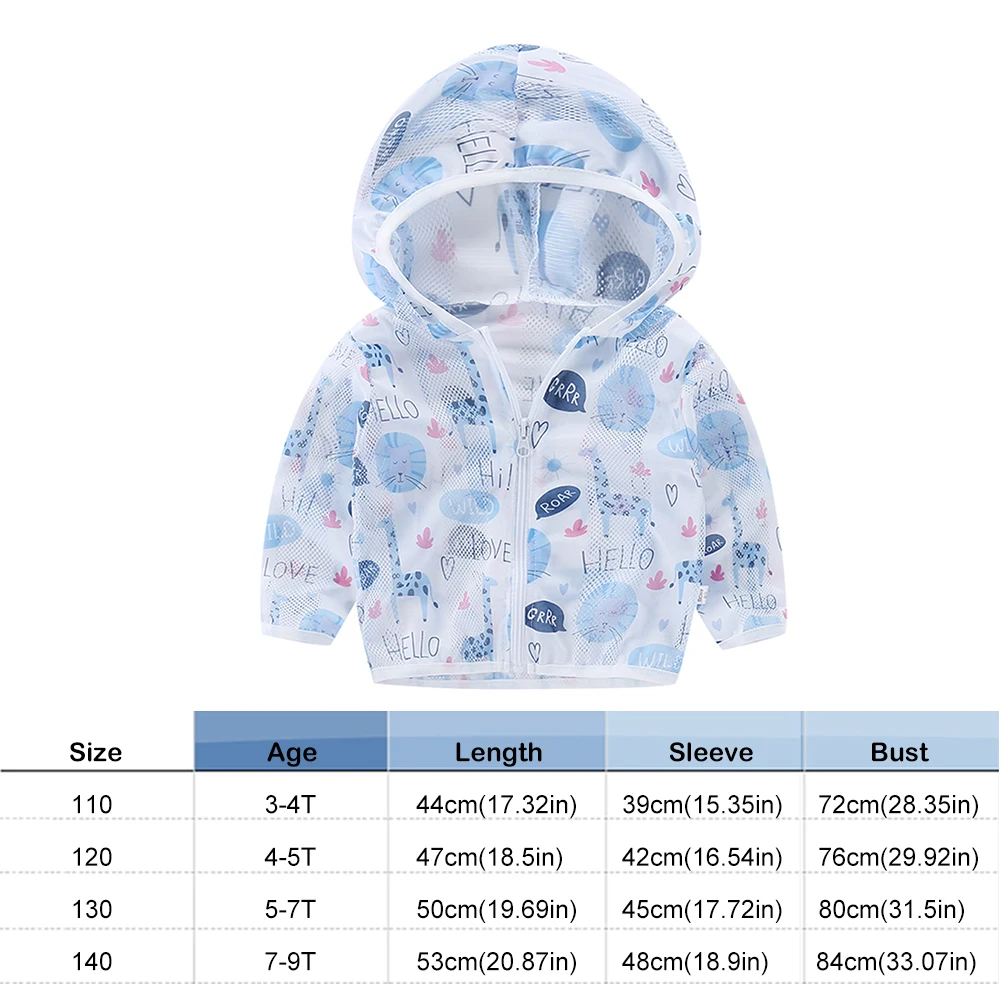Cute Boys Girls Jacket Hooded Coat UV Protection Top Kids Mesh Casual Clothes Lightweight Parts Children Accessories
Cute Boys Girls Jacket Hooded Coat UV Protection Top Kids Mesh Casual Clothes Lightweight Parts Children Accessories