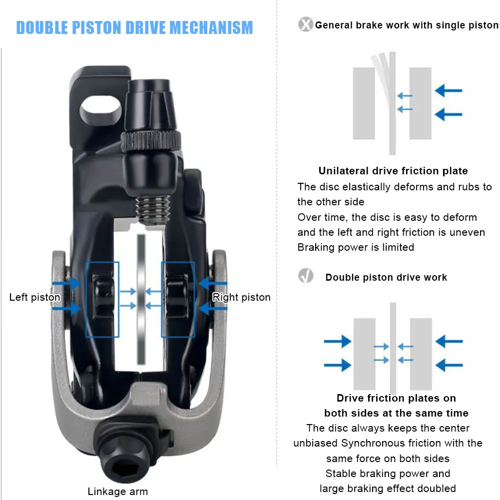 Mountain Bike Dual Drive Disc Brakes Brake Modified Drive Brake Disc Front Rear Disc Brakes Durable Bicycle Cycling Parts
Mountain Bike Dual Drive Disc Brakes Brake Modified Drive Brake Disc Front Rear Disc Brakes Durable Bicycle Cycling Parts