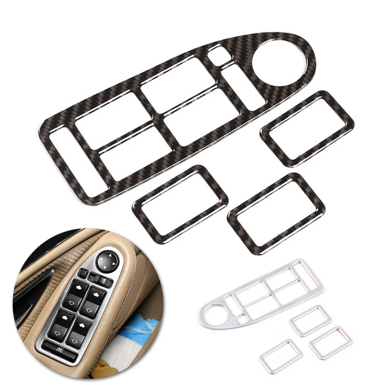 For BMW 5 Series E39 1996 1997 - 2000 2001 2002 2003 ABS Carbon Texture Car Accessories Window Lift Switch Button Panel Cover
For BMW 5 Series E39 1996 1997 - 2000 2001 2002 2003 ABS Carbon Texture Car Accessories Window Lift Switch Button Panel Cover