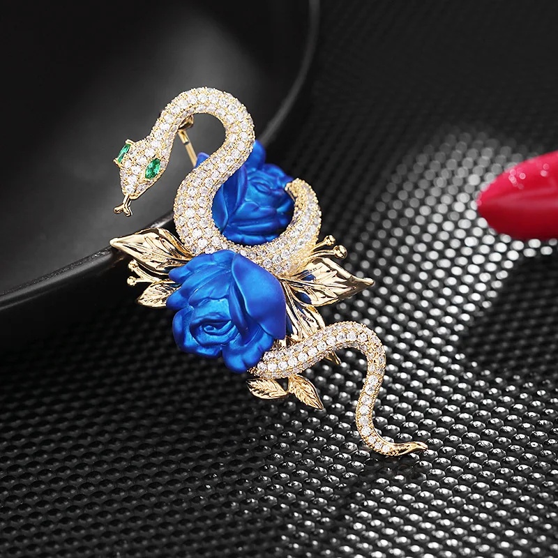 Autumn and winter new clothing female rose small snake Brooch silk scarf buckle personalized design flower snake Brooch
Autumn and winter new clothing female rose small snake Brooch silk scarf buckle personalized design flower snake Brooch