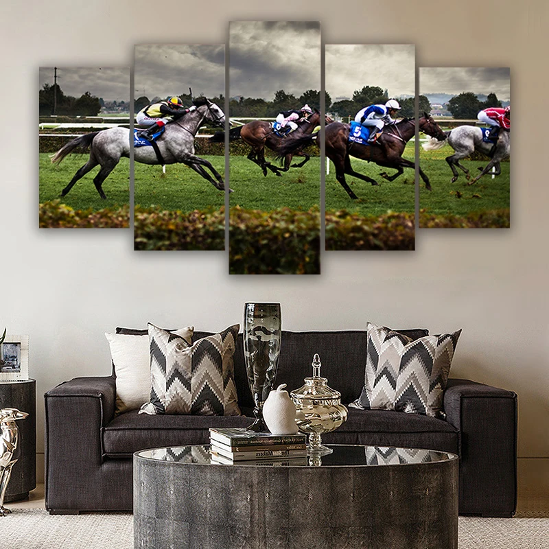 JIE DO ART Modern Canvas Wall Art Poster Frame Sports Room Home Decor HD Printed 5 Piece Modular Pictures Fast Horse Racing
JIE DO ART Modern Canvas Wall Art Poster Frame Sports Room Home Decor HD Printed 5 Piece Modular Pictures Fast Horse Racing