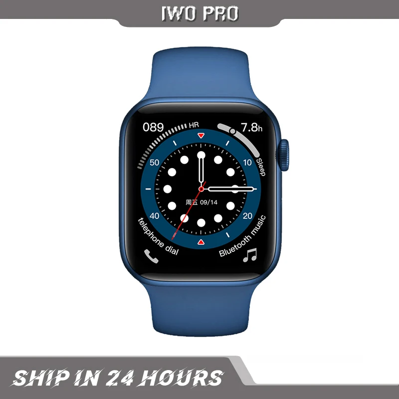 2021 New W56 IWO PRO Smart Watch 44MM/40MM Series 6 1.75'' Display Wireless Charger Heart Rate ECG IP68 Waterproof Smartwatch
2021 New W56 IWO PRO Smart Watch 44MM/40MM Series 6 1.75'' Display Wireless Charger Heart Rate ECG IP68 Waterproof Smartwatch