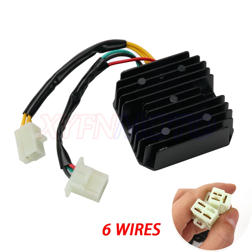 GY6 50 150cc 152QMI 157QMJ Scooter Voltage Regulator Rectifier 6 Wires Chinese Moped SUNL JCL Dirt Bike CH125
GY6 50 150cc 152QMI 157QMJ Scooter Voltage Regulator Rectifier 6 Wires Chinese Moped SUNL JCL Dirt Bike CH125