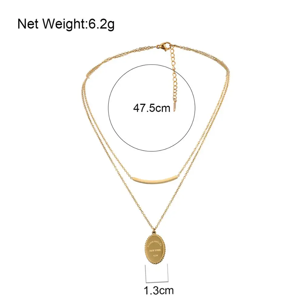 Lifefontier Simple Stainless Steel Oval Pendant Choker Necklace for Women Wedding Collares Boho Love Necklace Couple Jewelry
Lifefontier Simple Stainless Steel Oval Pendant Choker Necklace for Women Wedding Collares Boho Love Necklace Couple Jewelry