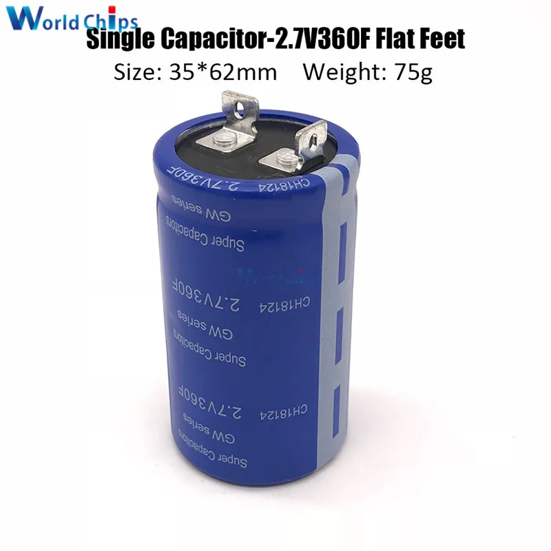 2 7 V 360F 35*62mm сверх яркий конденсатор флаг ноги 2.7V360F супер для Автомобильная