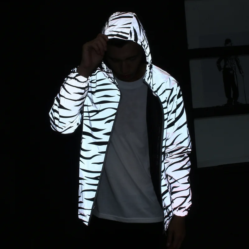 Mens Fashion Clothing Trends Stripes Luminous Sport Windbreaker Reflective Letter Hooded Couple Trench Coat Cycling Biker Jacket
Mens Fashion Clothing Trends Stripes Luminous Sport Windbreaker Reflective Letter Hooded Couple Trench Coat Cycling Biker Jacket