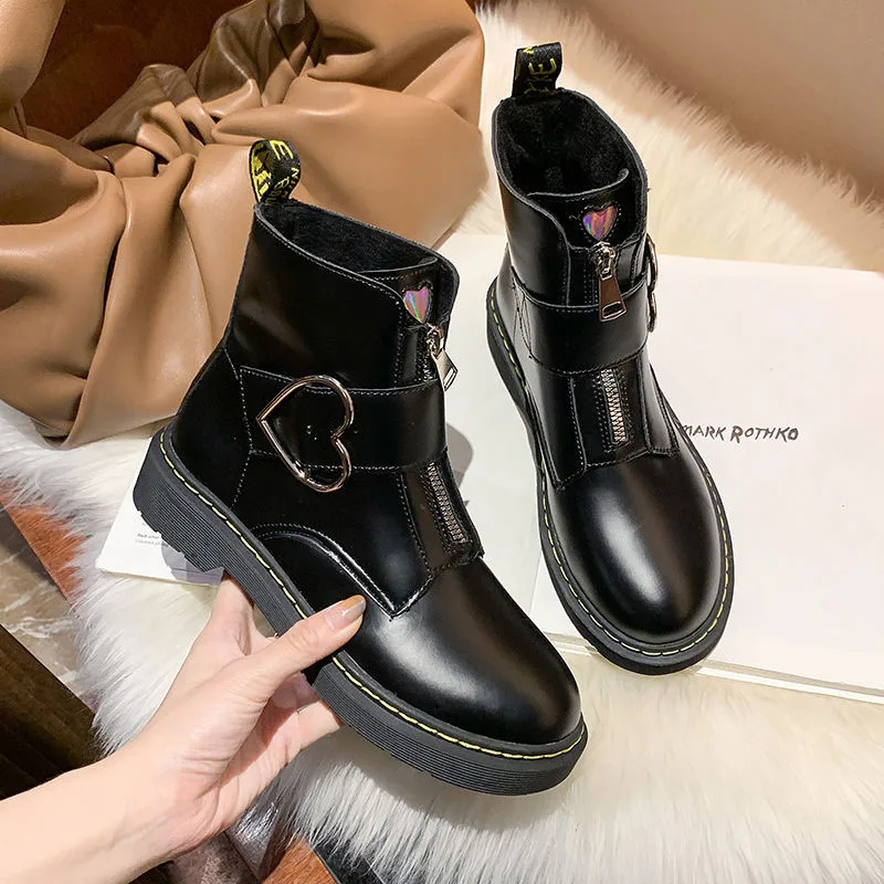 Fashion Motorcycle Combat Boots Kawaii Lolita Shoes Goth Punk Black Platform Ankle Boots
Fashion Motorcycle Combat Boots Kawaii Lolita Shoes Goth Punk Black Platform Ankle Boots