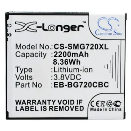 CS 2200mAh/8.36Wh battery for Samsung Galaxy Grand 3, Galaxy Grand 3 Duos, Galaxy Grand Max, SM-G7200, SM-G7202
CS 2200mAh/8.36Wh battery for Samsung Galaxy Grand 3, Galaxy Grand 3 Duos, Galaxy Grand Max, SM-G7200, SM-G7202