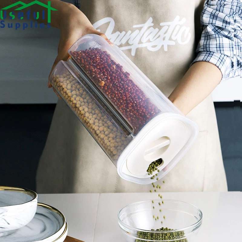 Cereals Containers Bulk Storage Tea Coffee Sugar Storage Jars Plastic Stackable Rotary Lid 4 Girds Organizer Boxes for Kitchen
Cereals Containers Bulk Storage Tea Coffee Sugar Storage Jars Plastic Stackable Rotary Lid 4 Girds Organizer Boxes for Kitchen