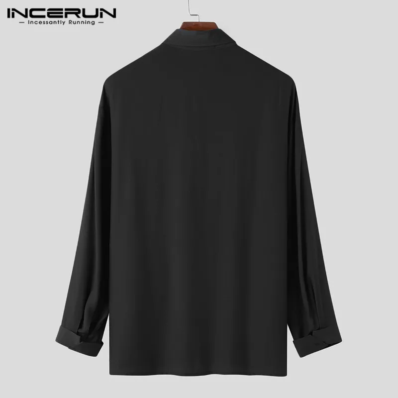 INCERUN Men Solid Color Shirt Long Sleeve Turn Down Collar Button Up Casual Blouse Streetwear Chic Fashion Men Brand Shirts 2021
INCERUN Men Solid Color Shirt Long Sleeve Turn Down Collar Button Up Casual Blouse Streetwear Chic Fashion Men Brand Shirts 2021