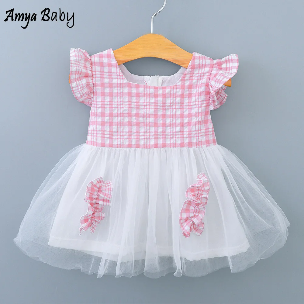 Платье для девочек на первый день рождения AmyaBaby, платье в клетку с летающим рукавом, Одежда для младенцев, летние платья для маленьких девоч...
Платье для девочек на первый день рождения AmyaBaby, платье в клетку с летающим рукавом, Одежда для младенцев, летние платья для маленьких девоч...