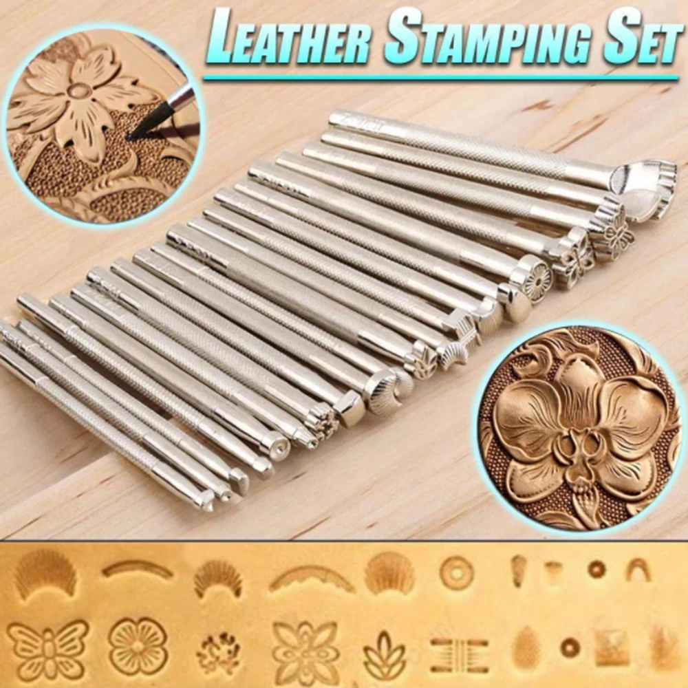 Leather Stamping Tools Set Making Tools Carving Leather Craft Stamps Craft Stamping Solid Metal Printinting Tool
Leather Stamping Tools Set Making Tools Carving Leather Craft Stamps Craft Stamping Solid Metal Printinting Tool