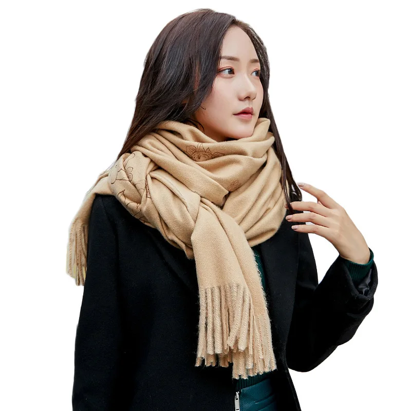 Ethnic style peony imitation cashmere scarf shawl women's embroidered tassel scarf increase warm neck wholesale 3016
Ethnic style peony imitation cashmere scarf shawl women's embroidered tassel scarf increase warm neck wholesale 3016