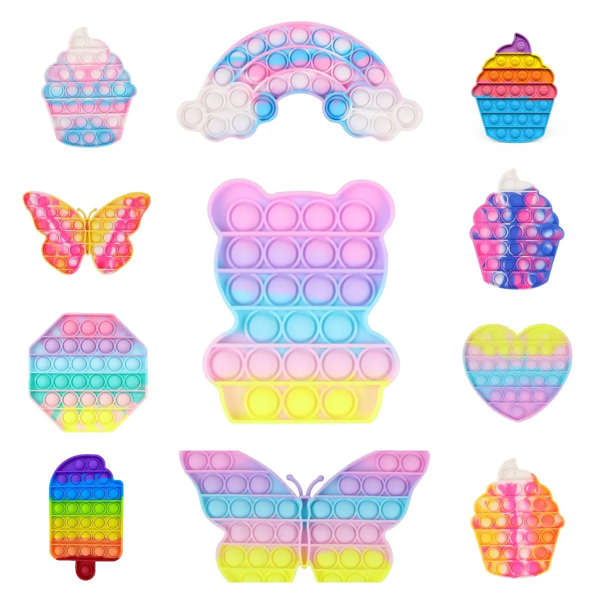 New Push Bubble Sensory Toy Autism Needs Squishy Stress Reliever Toys Adult Child Funny Anti-stress Fidget Decompression Gifts
New Push Bubble Sensory Toy Autism Needs Squishy Stress Reliever Toys Adult Child Funny Anti-stress Fidget Decompression Gifts