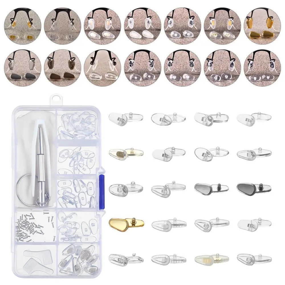 Silicone Airbag Soft Nose Pads On Glasses Nose Pad Optical Repair Tool Embedding Cassette Anti-Slip Accessories
Silicone Airbag Soft Nose Pads On Glasses Nose Pad Optical Repair Tool Embedding Cassette Anti-Slip Accessories