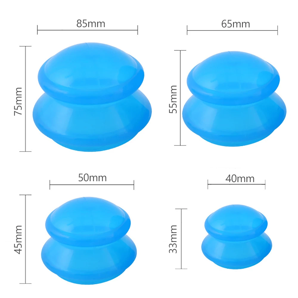 4pcs Silicone Massage Cups Vacuum Suction Cupping Set Acupoint Therapy Cans AntiCellulite Jar Deep Tissue Body Health Care
4pcs Silicone Massage Cups Vacuum Suction Cupping Set Acupoint Therapy Cans AntiCellulite Jar Deep Tissue Body Health Care