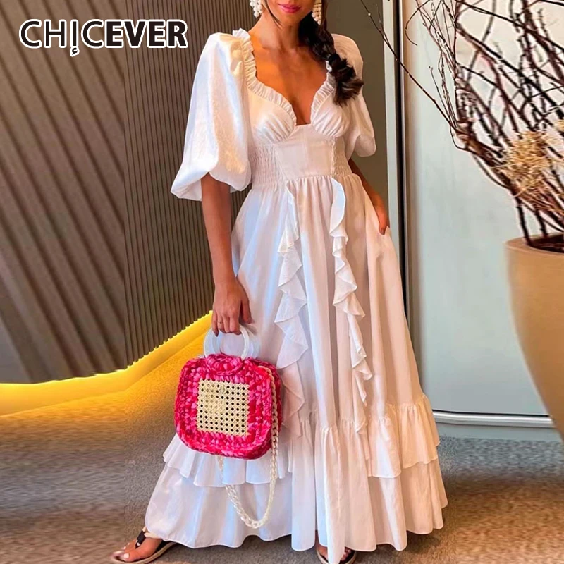 CHICEVER Layered Ruffle Hem Dress For Women V Neck Long Sleeve Solid Fold Pleated Dresses Female Clothing 2021 Fashion Clothing
CHICEVER Layered Ruffle Hem Dress For Women V Neck Long Sleeve Solid Fold Pleated Dresses Female Clothing 2021 Fashion Clothing
