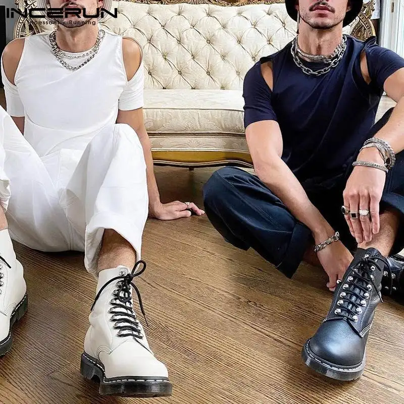 INCERUN Tops 2022 American Style New Men's Trendy Casual Streetwear Camiseta Hollowed Out Shoulder Short-sleeved T-shirts S-5XL
INCERUN Tops 2022 American Style New Men's Trendy Casual Streetwear Camiseta Hollowed Out Shoulder Short-sleeved T-shirts S-5XL