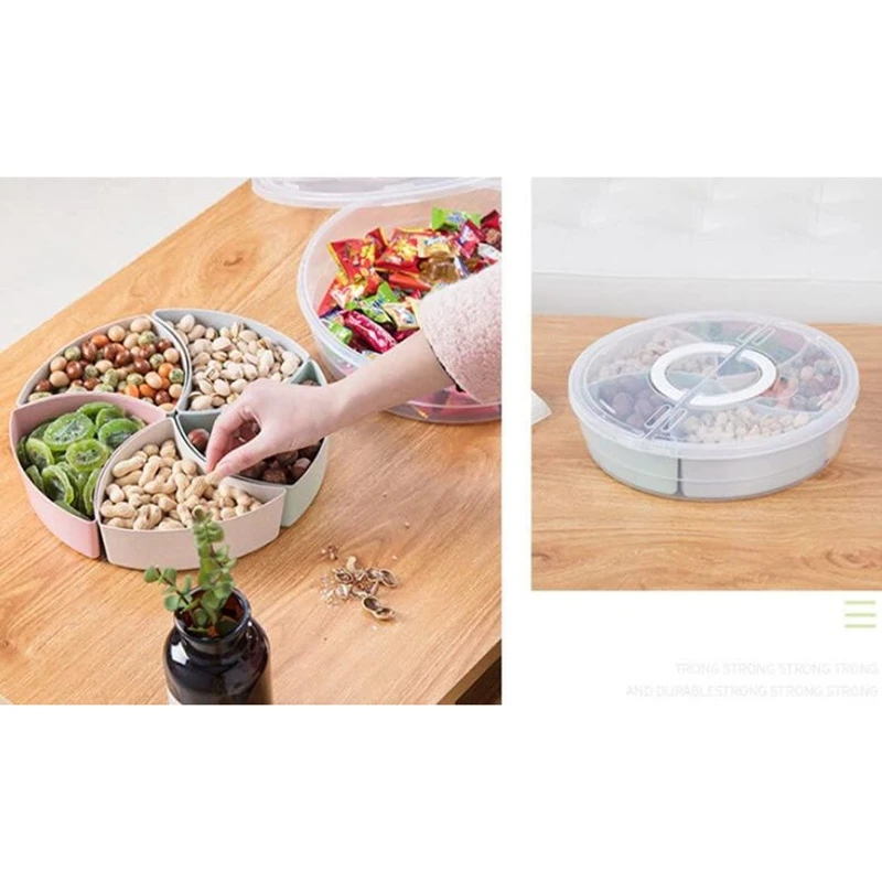 Candy and Nut Serving Container, Appetizer Tray with Lid,Multi Sectional Nuts and Candy Snack Serving Tray with Lid
Candy and Nut Serving Container, Appetizer Tray with Lid,Multi Sectional Nuts and Candy Snack Serving Tray with Lid