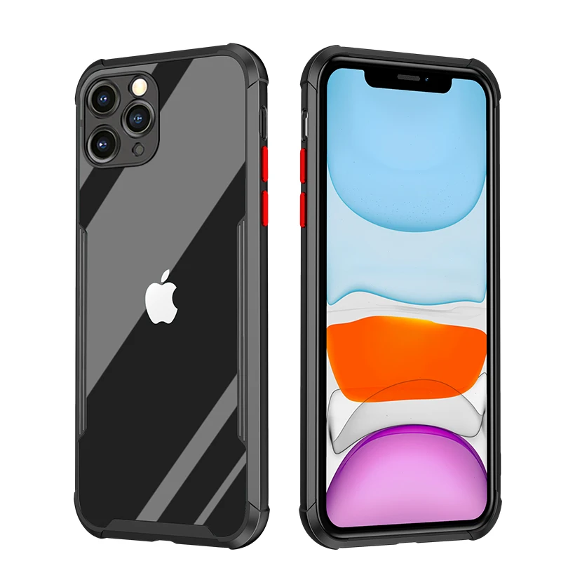 Luxury Shockproof Bumper Camera Protection Phone Case For iPhone 11 Pro Max XR X XS 7 8 Plus SE 2020 Transparent Protective Case
Luxury Shockproof Bumper Camera Protection Phone Case For iPhone 11 Pro Max XR X XS 7 8 Plus SE 2020 Transparent Protective Case