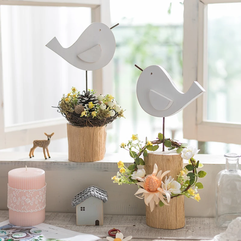 Украшения с птицами в скандинавском стиле, чайный столик, свадебная комната, внешний вид 
Украшения с птицами в скандинавском стиле, чайный столик, свадебная комната, внешний вид