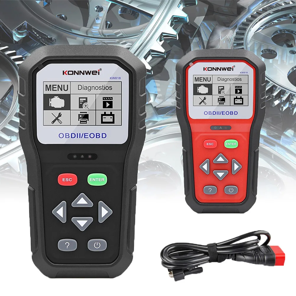 KONNWEI KW818 повышенной OBDII ODB2 EOBD (система бортовой диагностики автомобиля диагностический сканер 12V Батарея тестер проверить с воздушным охлажд...
KONNWEI KW818 повышенной OBDII ODB2 EOBD (система бортовой диагностики автомобиля диагностический сканер 12V Батарея тестер проверить с воздушным охлажд...