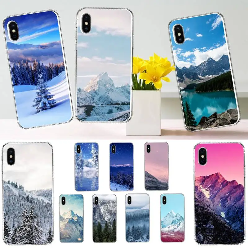Winter Snow Mountain Scene Phone Case Transparent soft For iphone 12 11 13 7 8 6 s plus x xs xr pro max mini
Winter Snow Mountain Scene Phone Case Transparent soft For iphone 12 11 13 7 8 6 s plus x xs xr pro max mini
