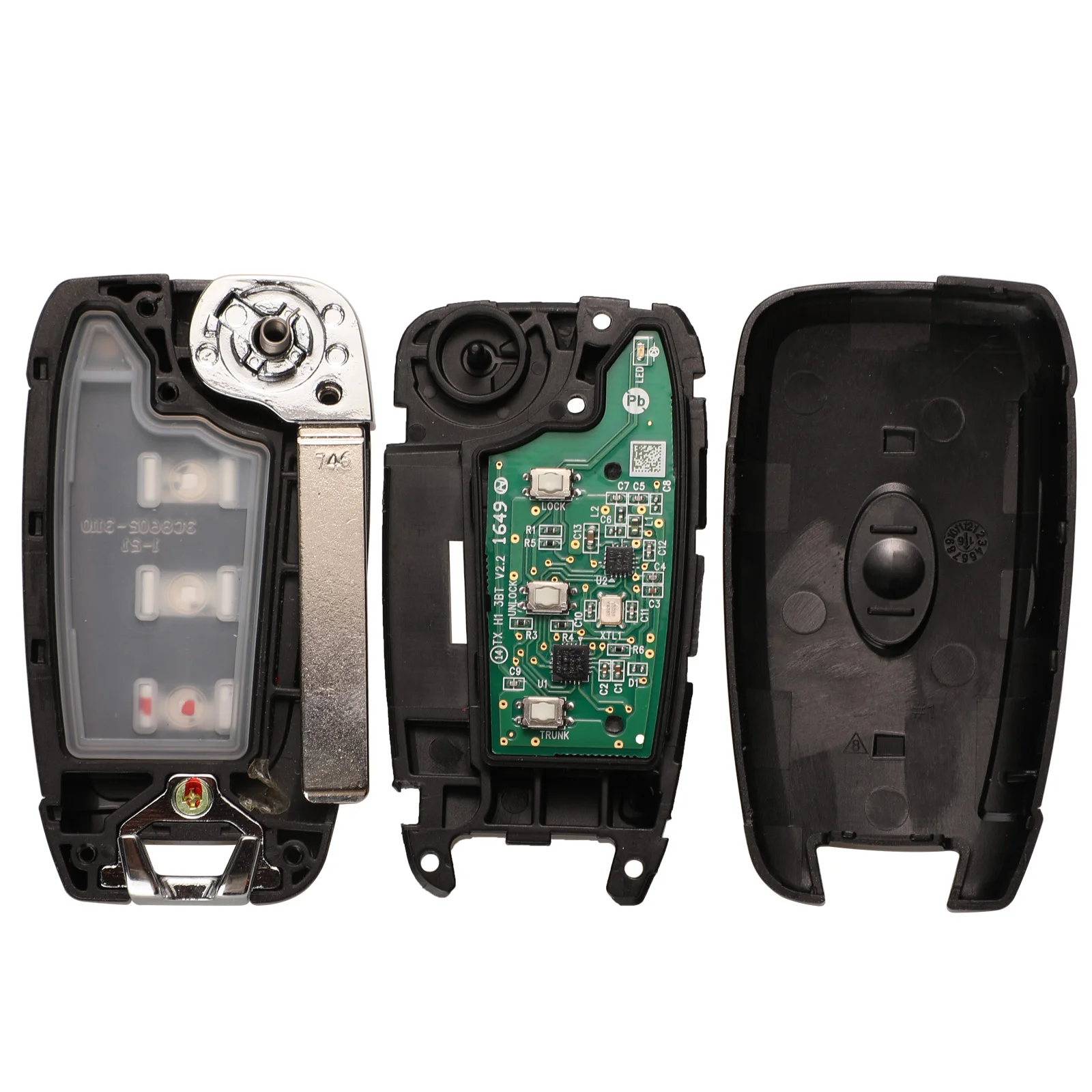 Bilchave 3pcs For Hyundai Accent 2018-2019 FOB 3Buttons FSK 434Mhz 4D60 Chip Flip Smart Remote Car Key P/N: 95430-H5500 
Bilchave 3pcs For Hyundai Accent 2018-2019 FOB 3Buttons FSK 434Mhz 4D60 Chip Flip Smart Remote Car Key P/N: 95430-H5500