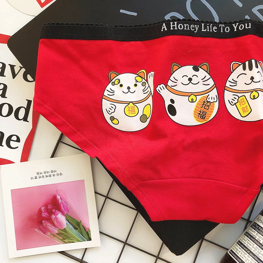 Sexy Women's Underwear Ins Cute Cartoon Flamingo Lucky Cat Cotton Pattern Female Underpanties Lingerie Briefs Women's Panties
Sexy Women's Underwear Ins Cute Cartoon Flamingo Lucky Cat Cotton Pattern Female Underpanties Lingerie Briefs Women's Panties