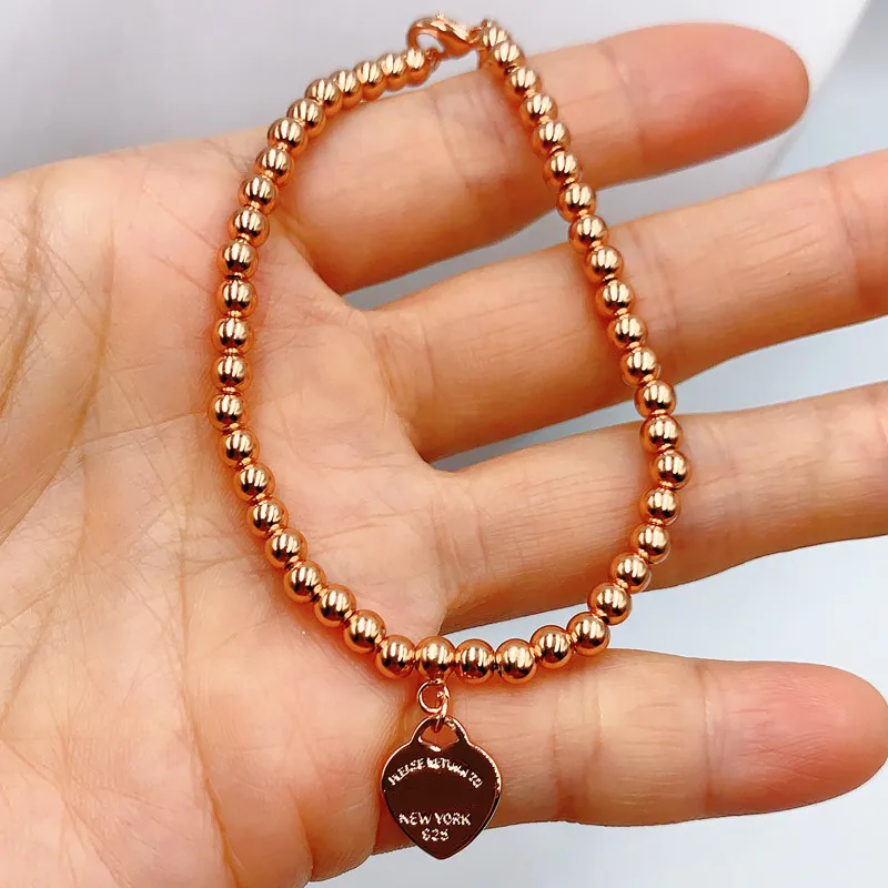 Original Genuine 100% 925 Sterling Silver Heart-Shaped Beaded(4mm) Bracelet Women 1:1 Logo High Quality Jewelry Birthday Gift
Original Genuine 100% 925 Sterling Silver Heart-Shaped Beaded(4mm) Bracelet Women 1:1 Logo High Quality Jewelry Birthday Gift