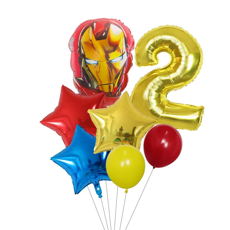 7pcs Avenger Spider Iron Captain America Hulk Superhero Balloons Set 30inch Number Globos Birthday Party Decorations Kids Toys
7pcs Avenger Spider Iron Captain America Hulk Superhero Balloons Set 30inch Number Globos Birthday Party Decorations Kids Toys