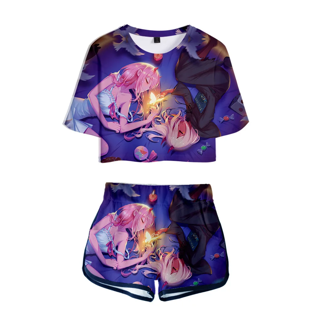 Japan Anime Darling In The Franxx 3D Print Tracksuit Women Two Piece Set Top And Shorts Zero Two Fashion Casual Clothing 
Japan Anime Darling In The Franxx 3D Print Tracksuit Women Two Piece Set Top And Shorts Zero Two Fashion Casual Clothing