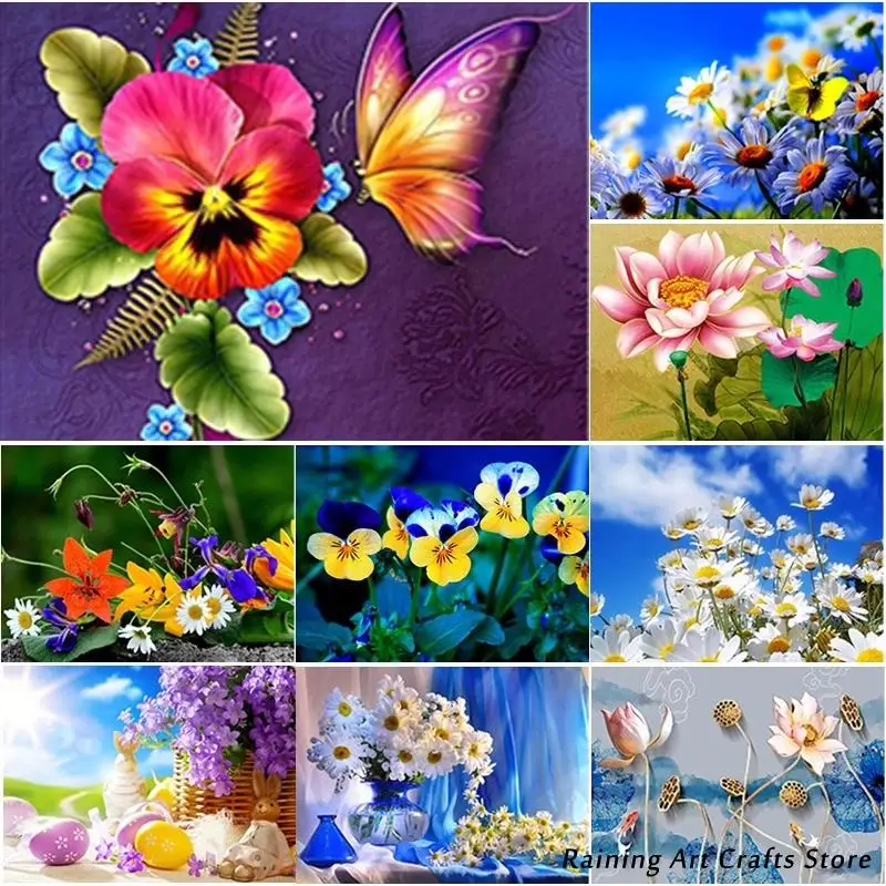 5D Diy Diamond Painting Flower Embroidery Full Round Square Drill Cross Stitch Kits Landscape Mosaic Pictures Home Decor Gift
5D Diy Diamond Painting Flower Embroidery Full Round Square Drill Cross Stitch Kits Landscape Mosaic Pictures Home Decor Gift