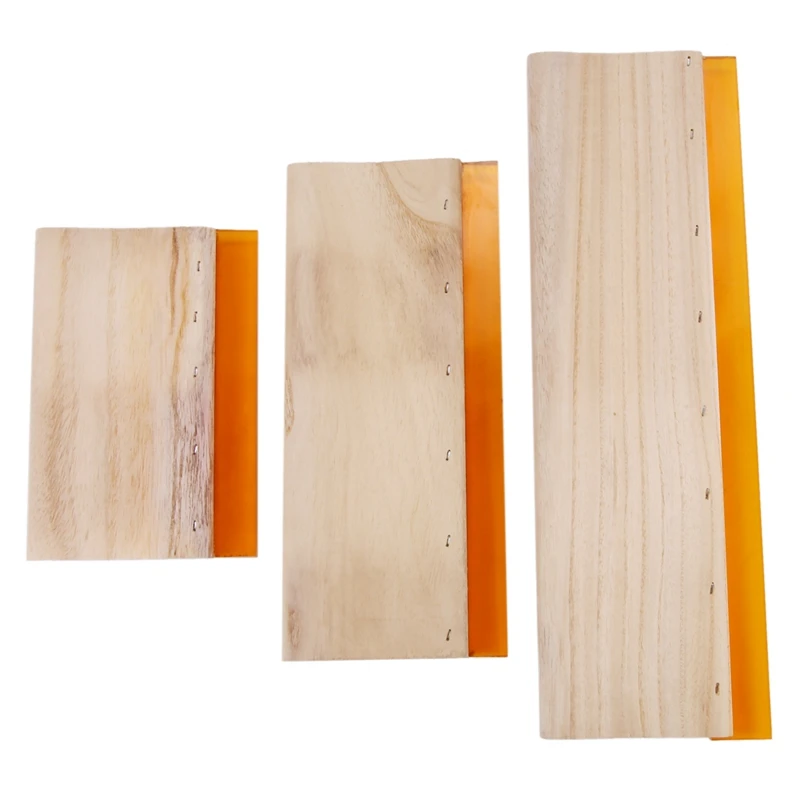 3 Pcs Silk Screen Printing Squeegee Ink Scaper Scratch Board Tools 16cm 24cm 33cm
3 Pcs Silk Screen Printing Squeegee Ink Scaper Scratch Board Tools 16cm 24cm 33cm