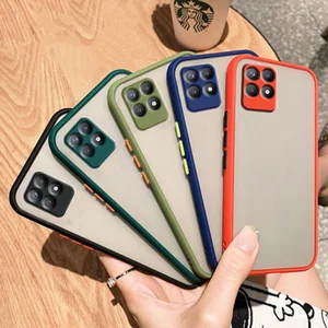 For Cover OPPO Realme 8i Case For Realme 8i Capas Bumper Back Colour
Frame Translucent Matte Cover For Realme C21 C21Y 8i Fundas